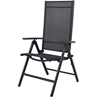 Chicreat - Silla plegable de aluminio Korfu- 67 x 59 x 113 cm- Carbón
